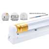 FULL SET LED T8 40W d/l 4600lm ( ขาสปริง ) IWACHI