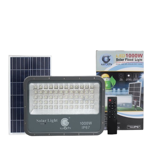 สปอร์ตไลท์ Solar LED 1000w dl พร้อมแผง IP67 รุ่น SPL IWACHI