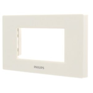 Leaf ฝาครอบ 3 ช่อง ขาว PHILIPS