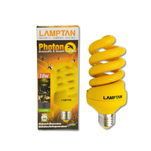 หลอดตะเกียบ ไล่แมลง 18W warm white LAMPTAN