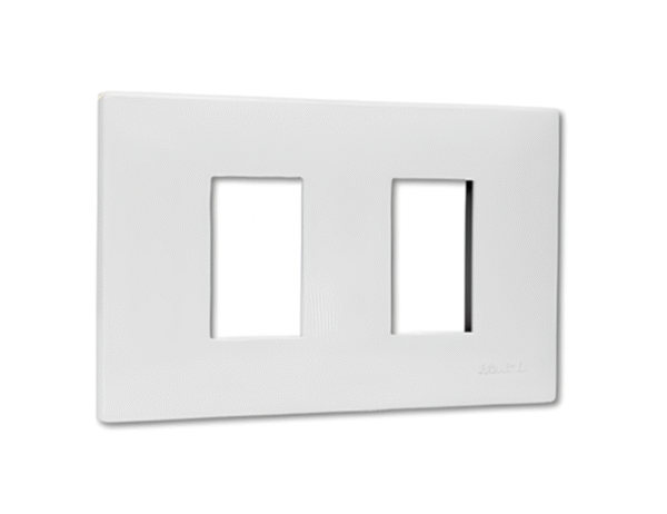 IC ฝาครอบ 2 ช่อง รุ่น IC-F002 ซีรี่ย์ ICON (Wide-Series) HACO - Image 2