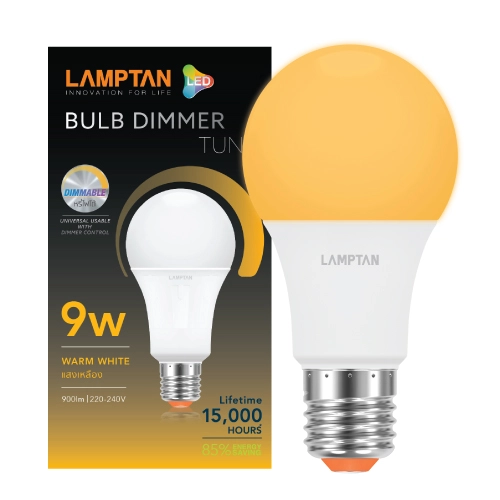 หลอด LED Bulb Dimmer / หรี่ได้ 9w w/w 900lm Tune LAMPTAN