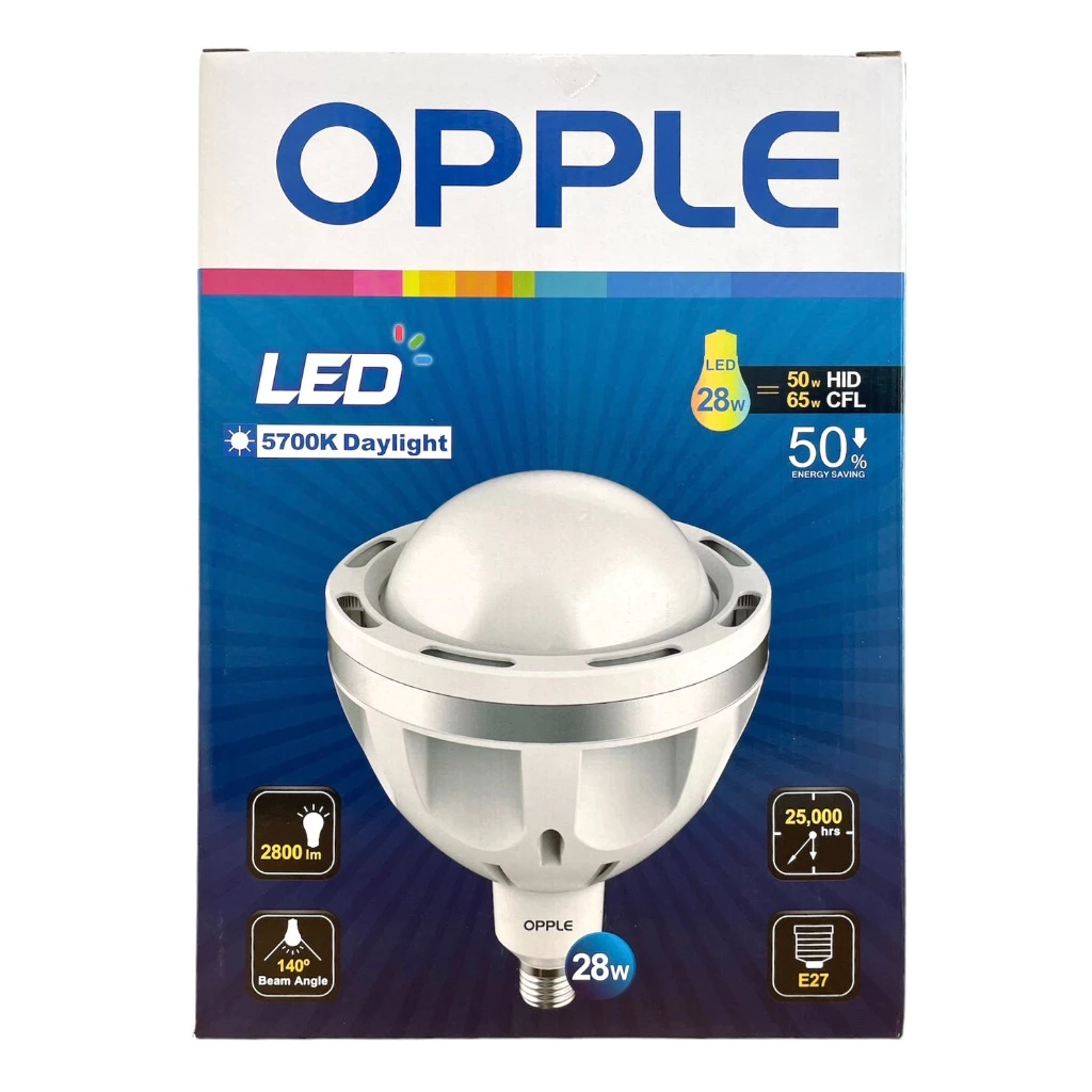 หลอด LED High Power Bulb 28w d/l 2800lm E27 OPPLE
