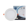 LED Panel 12w D/L W/W ฝัง กลม 6 นิ้ว ขอบขาว IWACHI