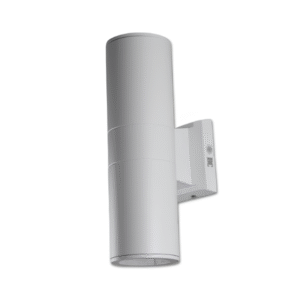 DCO- 2014-2 -WH 90MM (ผอม) โคมไฟกิ่ง ภายนอก กลม ขาว ส่อง คู่ E27 90x300x150mm DC