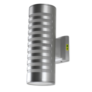 DCO- 2570-2 -PL 110M (อ้วน) โคมไฟกิ่ง ภายนอก เงิน ส่อง คู่ E27 110x300x170mm DC