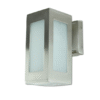 DCO- 2602-L -SN 90MM (ผอม) โคมไฟกิ่ง ภายนอก สี่เหลี่ยม เงิน ขุ่น ส่อง เดี่ยว E27 90x195x155mm DC