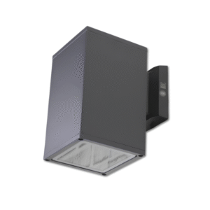 DCO- 6372/1A -BK 120MM (อ้วนพิเศษ) โคมไฟกิ่ง ภายนอก เหลี่ยม ดำ ส่อง เดี่ยว E27 DC