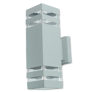 DCO-SZ 2827-2 -SL (ผอม) โคมกิ่ง ภายนอก สี่เหลี่ยม เทา 2 ขีด ส่อง คู่ 90x300x150 mm DC