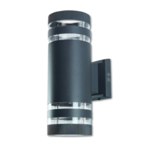 DCO-SZ2213-2-110MM (อ้วน) โคมไฟกิ่ง ภายนอก ดำ ส่อง คู่ E27 110x300x170mm DC