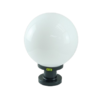 DCO- 55508 -200mm โคมหัวเสา กลม ขาว 8 นิ้ว นม PVC + ฐาน DC