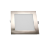 LED PANEL ฝัง เหลี่ยม ขอบเงิน 9w d/l w/w รุ่น DL-FB145-9-S/WH DC