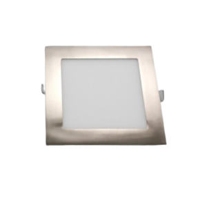 LED PANEL ฝัง เหลี่ยม ขอบเงิน 9w w/w รุ่น DL-FB145-9-S/WW DC