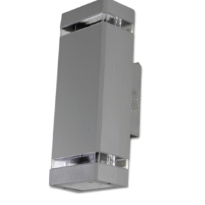 DCO- 3408/2W -SN โคมไฟกิ่ง ภายนอก เทา 1 ขีด ส่อง คู่ DC