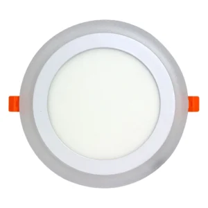LED PANEL ฝังฝ้า กลม ขอบ BLUE 18W (d/l) + 6W (blue) IWACHI