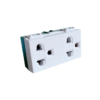 แบบขันน๊อต ขาว ปลั๊กกราวด์ คู่ รุ่น PCH-904 Wide Series CHANG