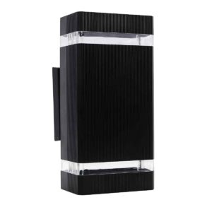 โคมไฟกิ่ง ส่อง 2 ทาง ดำ รุ่น BAMBOO E27x2 IP65 LAMPO
