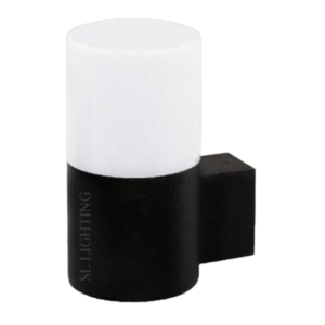 SL-10- 4043W/BK โคมไฟกิ่ง ภายนอก กลม ดำ ขุ่น ส่อง บน SL