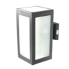 DCO- KL8024-A -BK โคมไฟกิ่ง ภายนอก เหลี่ยม ดำ ขุ่น ส่อง บน/ล่าง E27 120x295x180mm DC