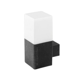 SL-10- 4020W/BK โคมไฟกิ่ง ภายนอก เหลี่ยม ดำ ขุ่น ส่อง บน SL