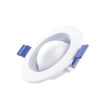 LED Panel ฝัง กลม 7w w/w ( 4 นิ้ว ) ขอบขาว ชิป SAMSUNG รุ่น Saturn WELLUX