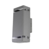 DCO- 3408/2W -SN โคมไฟกิ่ง ภายนอก เทา 1 ขีด ส่อง คู่ DC