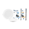 LED Panel 18w D/L W/W ฝัง กลม ขอบขาว รุ่น Wonders WELLUX