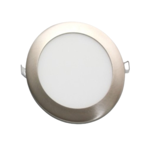 LED PANEL ฝัง เหลี่ยม ขอบเงิน 12w w/w รุ่น DL-FB175-12-S/WW DC