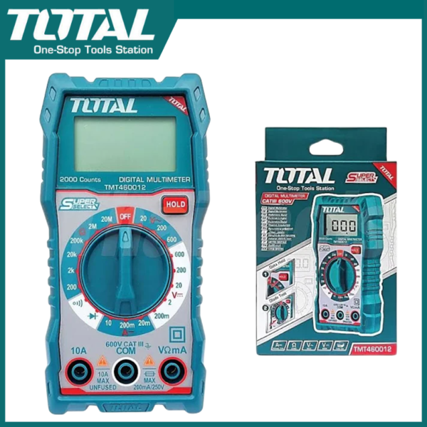 วัดกระแสไฟ ดิจิตอล มัลติมิเตอร์ รุ่น TMT460012 ( Digital Multimeter ) โอห์มมิเตอร์ TOTAL