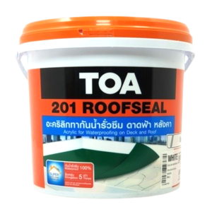 ROOFSEAL 201 อะคริลิคกัน กันน้ำซึม (สำหรับดาดฟ้า หลังคา) TOA