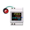 มัลติมิเตอร์ดิจิตอล AC40-300V 100A แบบ เกราะราง D52-2066 Kingtec
