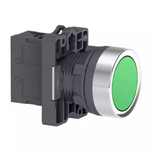 สวิตช์ปุ่มกด กดล็อก หัวเรียบ Push Button 22mm SALE