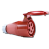 Power Plug ปลั๊กกลางทาง ตัวเมีย IP44 รุ่น 2X5 แดง SALE