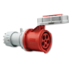 Power Plug ปลั๊กกลางทาง ตัวเมีย 5P 125A 380-415V IP67 (Series 2) รุ่น 2456 แดง SALE
