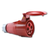Power Plug ปลั๊กกลางทาง ตัวเมีย IP44 รุ่น 2X4 แดง SALE