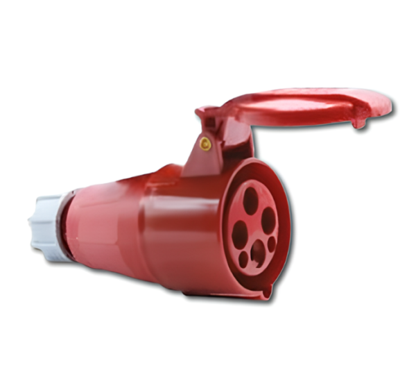 Power Plug ปลั๊กกลางทาง ตัวเมีย IP44 รุ่น 2X4 แดง SALE