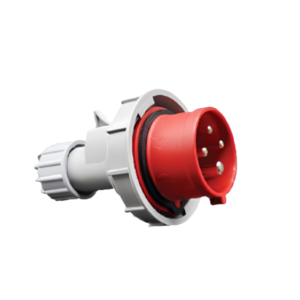 Power Plug ปลั๊กกลางทาง ตัวเมีย 4P 16A 380-415V IP67 (Series 2) รุ่น 0246 แดง SALE