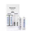 AA เครื่องชาร์จถ่าน นิเกิล เมทัลไฮดราย พร้อมถ่าน 4ก้อน สีขาว 1.2V PANASONIC