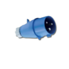 Power Plug ปลั๊กกลางทาง ตัวผู้ IP44 รุ่น 0X3 น้ำเงิน SALE