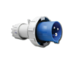 Power Plug ปลั๊กกลางทาง ตัวผู้ 3P 63A 200-250V IP67 (Series 2) รุ่น 0336 น้ำเงิน SALE