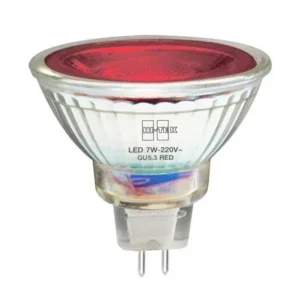 หลอด MR16 LED 7w สีแดง 220v GU5.3 HI-TEK
