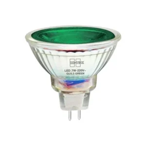 หลอด MR16 LED 7w สีเขียว 220v GU5.3 HI-TEK