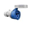 Power Plug ปลั๊กกลางทาง ตัวเมีย 3P 32A 200-250V IP67 (Series 2) รุ่น 2236 น้ำเงิน SALE