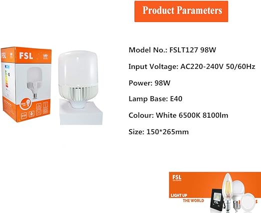 Bulb High Power LED 98w d/l IP20 FSL - Image 3