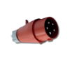Power Plug ปลั๊กกลางทาง ตัวผู้ 5P 32A 220-415V IP44 รุ่น 0X5 แดง SALE