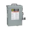 ตู้เซฟตี้สวิตช์ ภายนอก 3P 60A 240V รุ่น DU322RB ( ฟิวส์ในตัว เปลี่ยน ฟิวส์ไม่ได้ ) SCHNEIDER