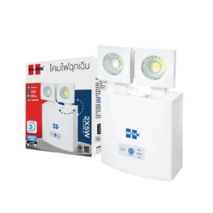 โคมไฟฉุกเฉิน EMERGENCY สำรองไฟ 3 ชม. 2x6w d/l 220v 50/60Hz 720lm HI-TEK