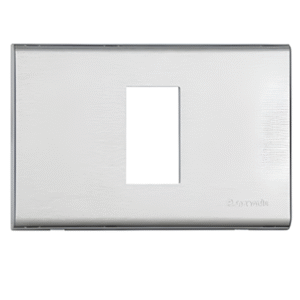 Cover plate 1 module ขนาด 1 ช่อง สีเงิน AA5501N MATIX BTICINO