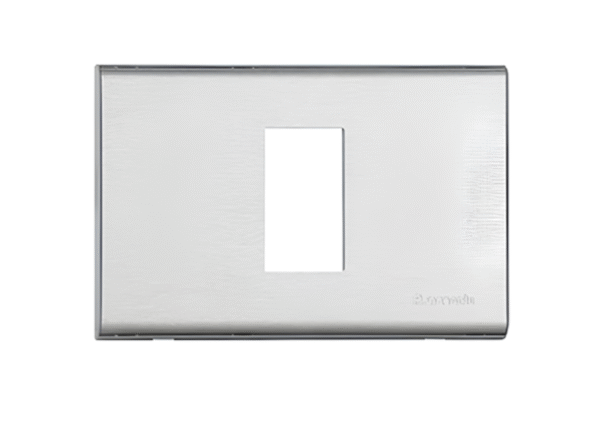 Cover plate 1 module ขนาด 1 ช่อง สีเงิน AA5501N MATIX BTICINO