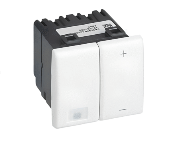 สวิตช์แบบกด 2 ช่อง Universal สำหรับ LED , 0-10 V AM5713/AM5710 MATIX BTICINO